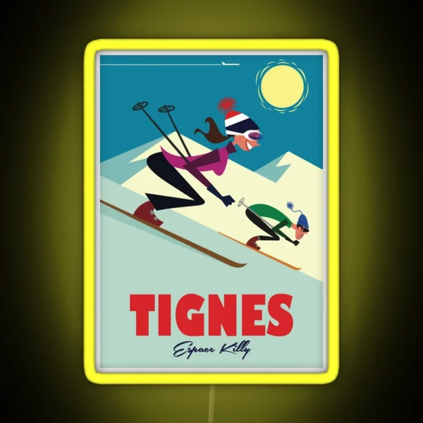 Tignes Poster RGB Neon Sign