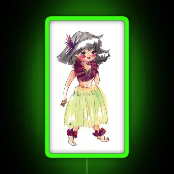 Tiki Sailor Saturn RGB Neon Sign