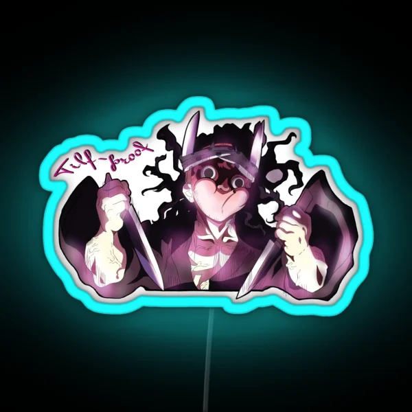 Tilt Proof Haganezuka RGB Neon Sign