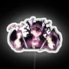 Tilt-proof Haganezuka RGB neon sign with vibrant colors against a white background.