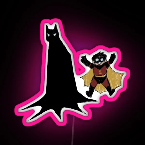 Tim And Bat BTAS RGB Neon Sign
