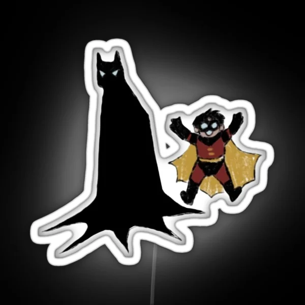 Tim And Bat BTAS RGB Neon Sign