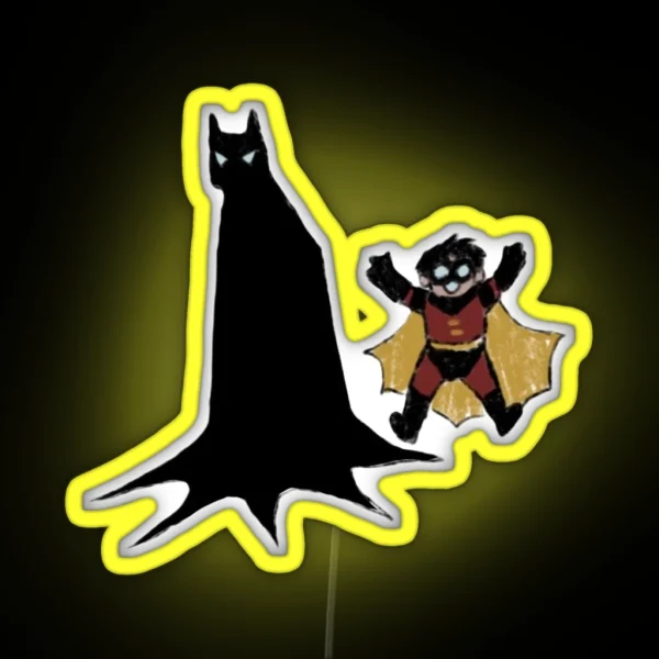 Tim And Bat BTAS RGB Neon Sign