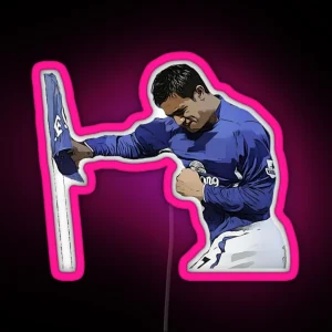 Tim Cahill Boxing Celebration Everton Socceroos RGB Neon Sign