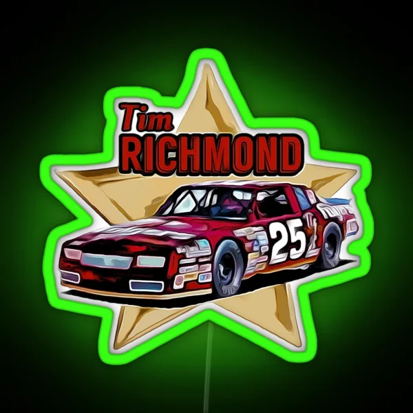 Tim Richmond RGB Neon Sign