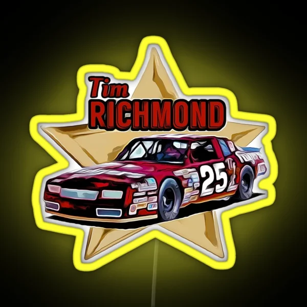 Tim Richmond RGB Neon Sign