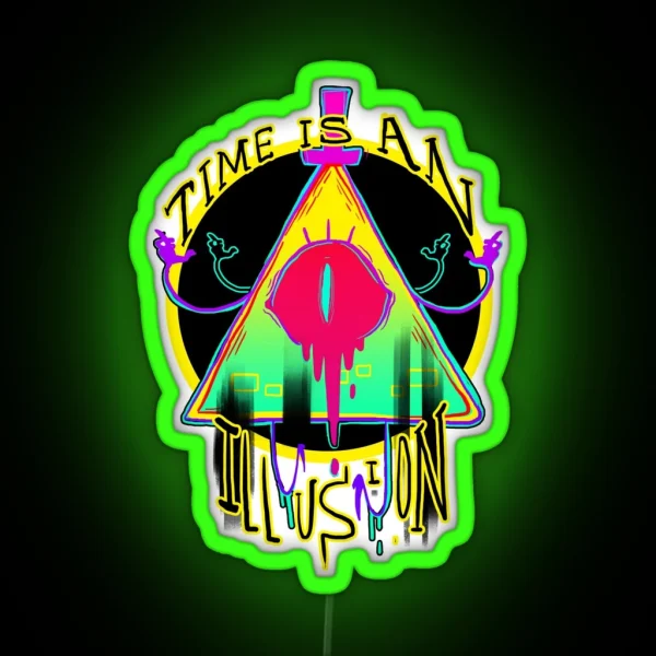 TIME IS AN ILLUSION RGB Neon Sign