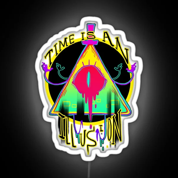 TIME IS AN ILLUSION RGB Neon Sign