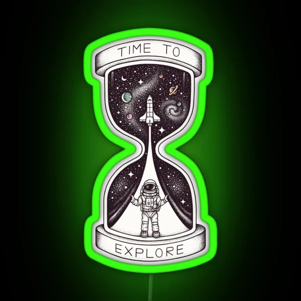 Time To Explore RGB Neon Sign