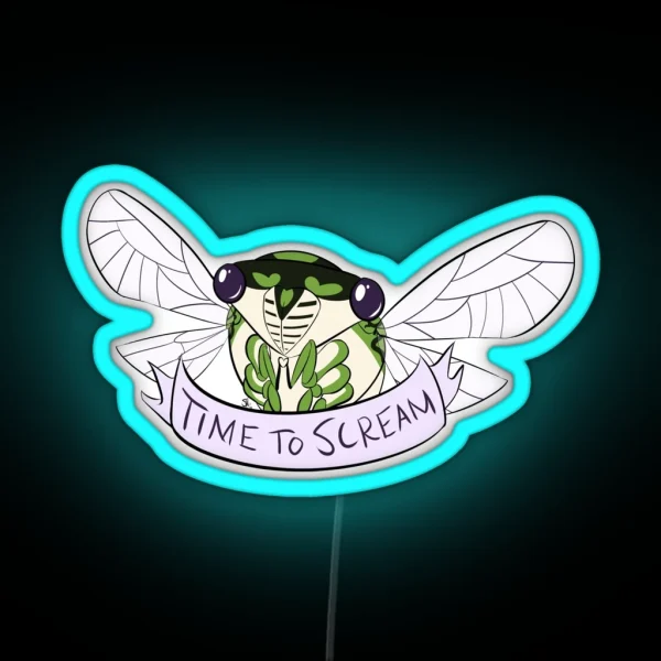 Time To Scream RGB Neon Sign