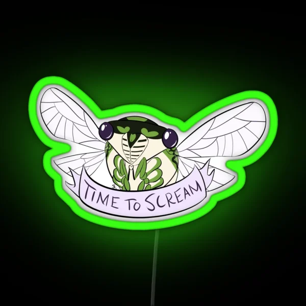 Time To Scream RGB Neon Sign