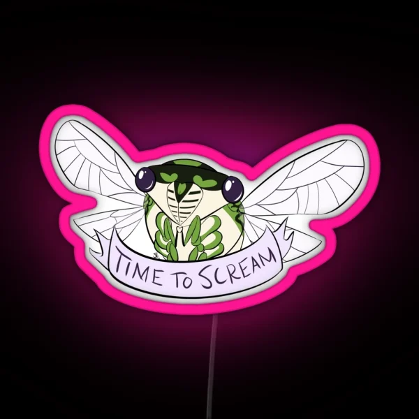 Time To Scream RGB Neon Sign
