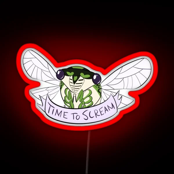 Time To Scream RGB Neon Sign