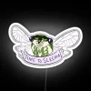 Neon sign with colorful letters spelling out 'Time to Scream'