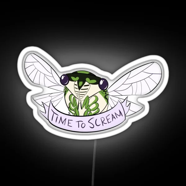 Time To Scream RGB Neon Sign