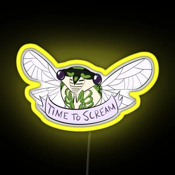 Time To Scream RGB Neon Sign