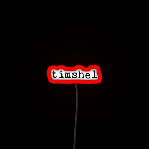 Timshel Typewriter Font RGB Neon Sign
