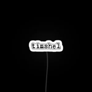 Timshel Typewriter Font RGB Neon Sign