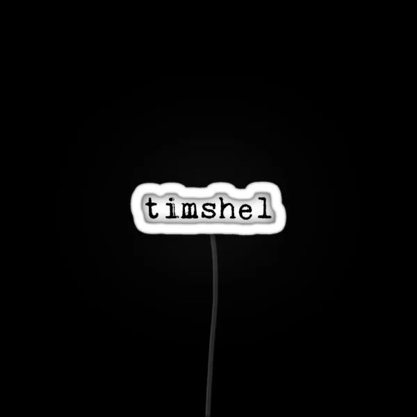 Timshel Typewriter Font RGB Neon Sign