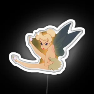 Tinkerbell Peter Pan Tinkerbell Aesthetic RGB Neon Sign