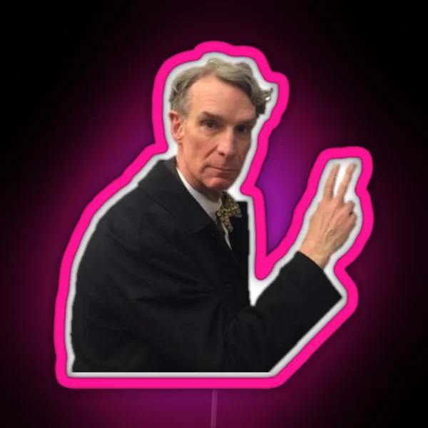 Tiny Bill Nye RGB Neon Sign