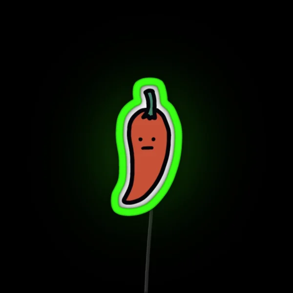Tiny Chili Original Hand Drawn Miniature RGB Neon Sign