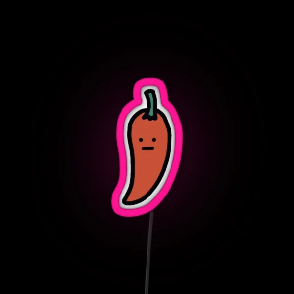 Tiny Chili Original Hand Drawn Miniature RGB Neon Sign