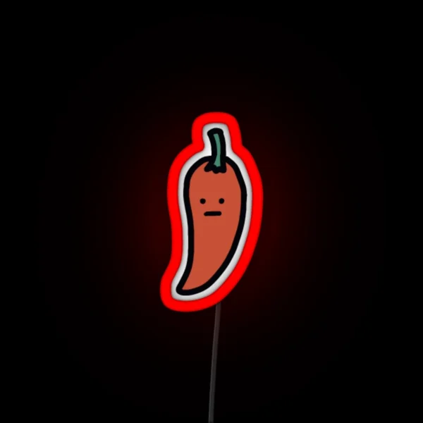 Tiny Chili Original Hand Drawn Miniature RGB Neon Sign