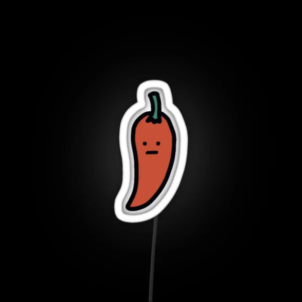 Tiny Chili Original Hand Drawn Miniature RGB Neon Sign