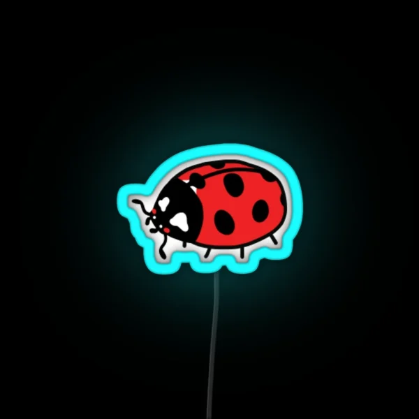 Tiny Ladybug Friend RGB Neon Sign