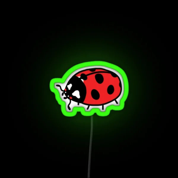 Tiny Ladybug Friend RGB Neon Sign