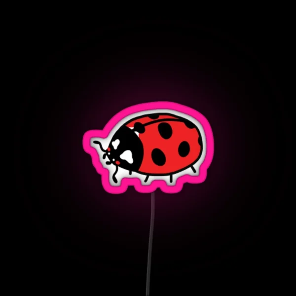 Tiny Ladybug Friend RGB Neon Sign
