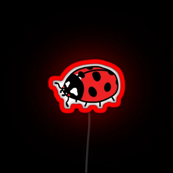 Tiny Ladybug Friend RGB Neon Sign