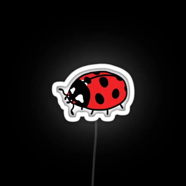 Tiny Ladybug Friend RGB Neon Sign