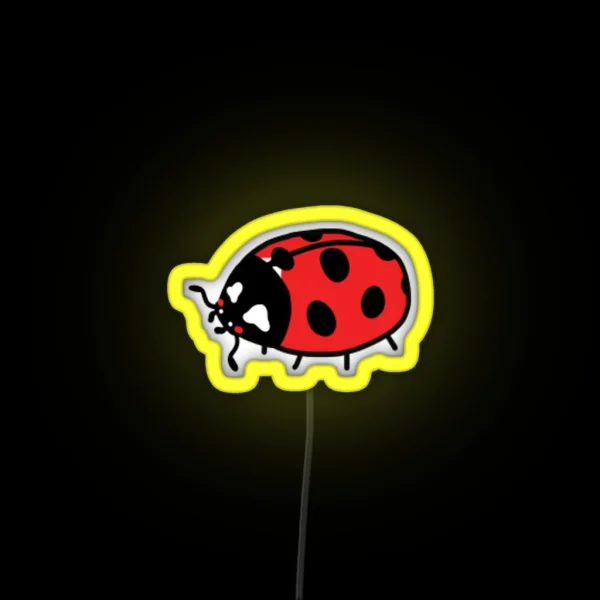 Tiny Ladybug Friend RGB Neon Sign