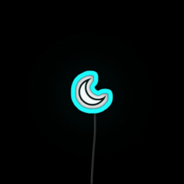 Tiny Moon RGB Neon Sign
