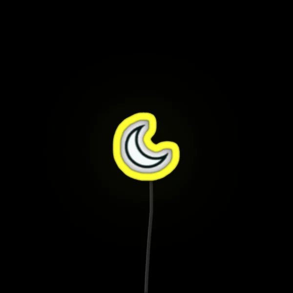 Tiny Moon RGB Neon Sign