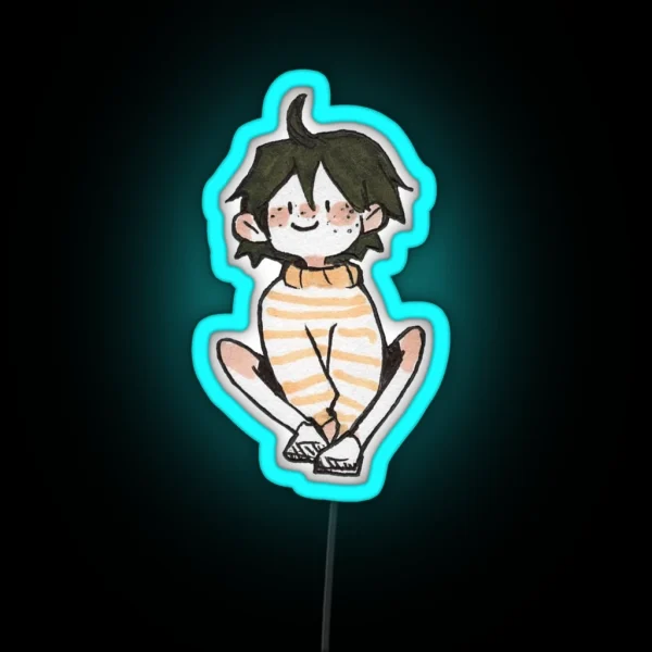 Tiny Sitting Yamaguchi RGB Neon Sign