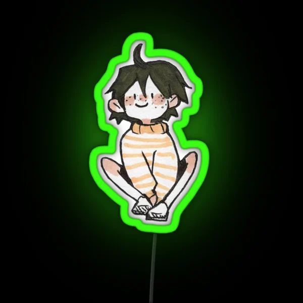 Tiny Sitting Yamaguchi RGB Neon Sign