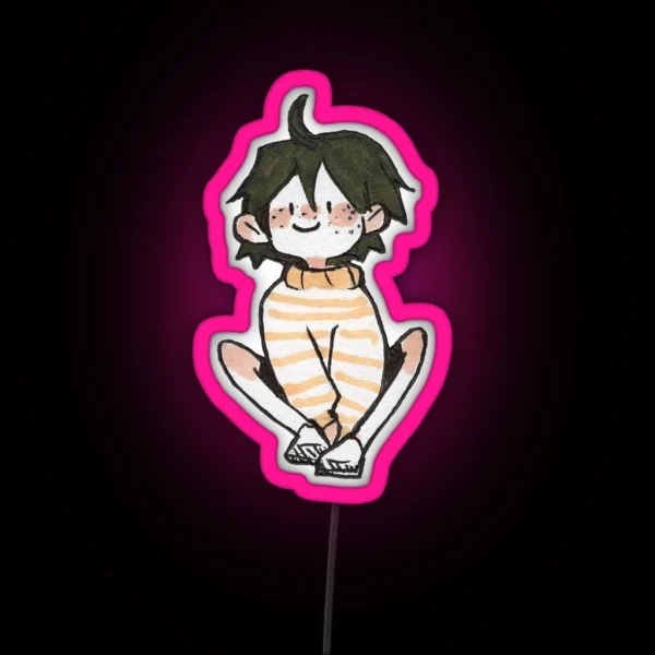 Tiny Sitting Yamaguchi RGB Neon Sign