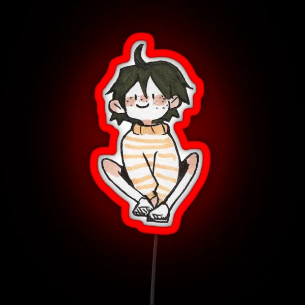 Tiny Sitting Yamaguchi RGB Neon Sign