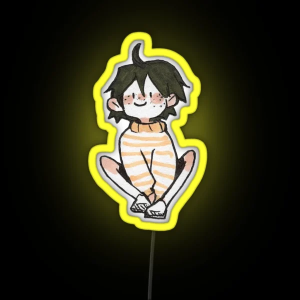 Tiny Sitting Yamaguchi RGB Neon Sign