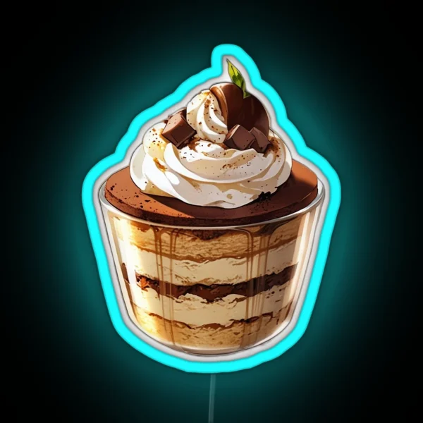 Tiramisu Cake 4 RGB Neon Sign