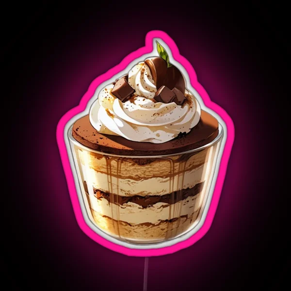 Tiramisu Cake 4 RGB Neon Sign
