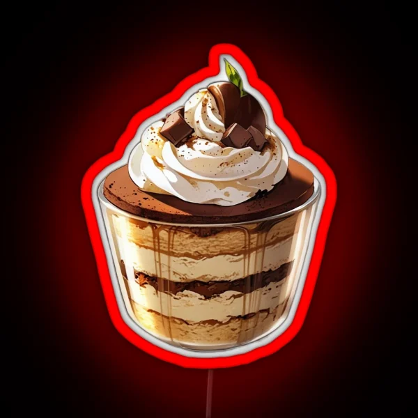 Tiramisu Cake 4 RGB Neon Sign
