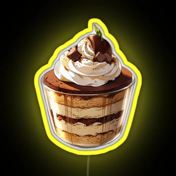 Tiramisu Cake 4 RGB Neon Sign