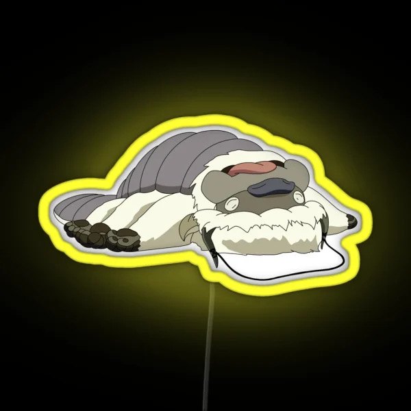 Tired Appa From Avatar RGB Neon Sign