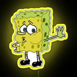 Tired Spongebob Meme RGB Neon Sign