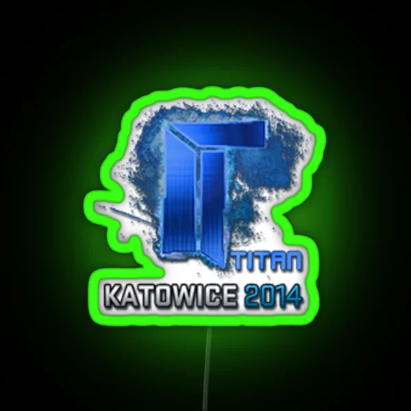 Titan Holographic Katowice 2014 Led RGB Neon Sign