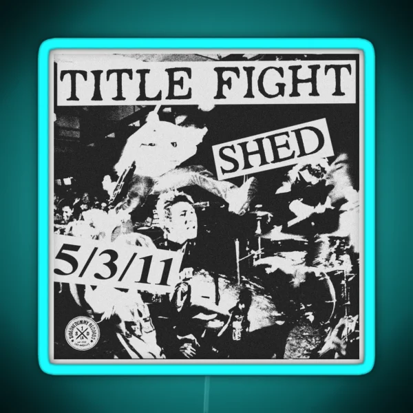 Title Fight Shed Graphic RGB Neon Sign